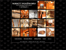 Tablet Screenshot of burnettwoodworks.com